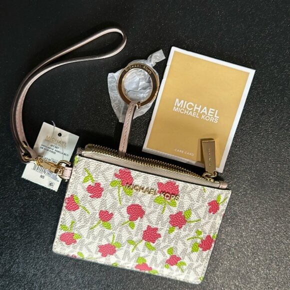 MICHAEL Michael KorsJet Set Travel Small Top Zip Coin D Holder Wallet Wristlet - Picture 7 of 7